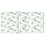 vidaXL Coussins de chaise à dossier bas lot de 2 modèle de feuille