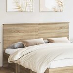 vidaXL Tête de lit Chêne Sonoma 200 cm Bois d'ingénierie
