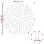 vidaXL Dalle de jardin 6 pièces Noir Ø 45 x 1 8 cm Caoutchouc