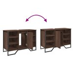 vidaXL Armoire lavabo de salle de bain chêne marron 91x35x60 cm
