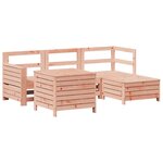 vidaXL Salon de jardin 5 Pièces bois massif sapin de douglas