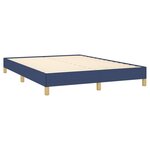 vidaXL Cadre de lit sans matelas bleu 160x200 cm tissu