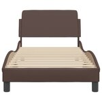 vidaXL Cadre de lit sans matelas marron 90x190 cm similicuir