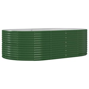 vidaXL Jardinière surélevée Vert 212 x 140 x 68 cm Acier galvanisé