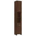 vidaXL Ensemble de meubles de salle de bain 4 Pièces Chêne marron