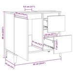 vidaXL Armoire de salle de bain blanc 65x33x60 cm bois d'ingénierie