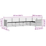 vidaXL Ensemble de canapés d'extérieur 5 pc Naturel