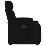 vidaXL Fauteuil inclinable Noir Tissu
