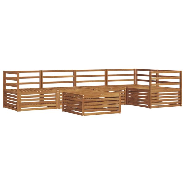 vidaXL Ensemble de canapés d'extérieur 6 pc Naturel
