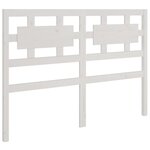 vidaXL Tête de lit Blanc 125 5x4x100 cm Bois massif de pin