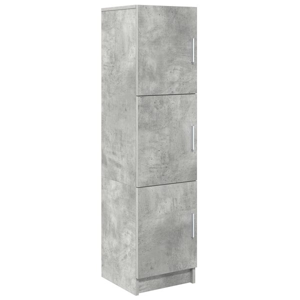 vidaXL Buffet gris Béton gris Panneau de particules Grand Buffet