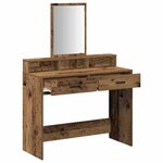 vidaXL Table de Toilette avec tiroir Bois ancien 100 x 41 x 140 cm