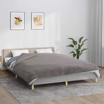 vidaXL Couverture lestée avec housse Gris 200x225 cm 9 kg Tissu