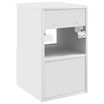 vidaXL Armoire de salle de bain Blanc brillant 30 x 41 x 50 cm