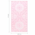 vidaXL Tapis d'extérieur Rose 160x230 cm PP
