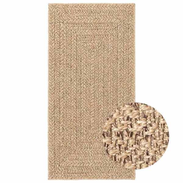 vidaXL Tapis ZIZUR beige 60x110 cm aspect de jute intérieur extérieur