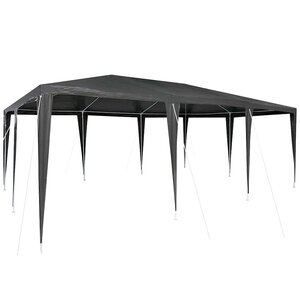 vidaXL Tente de fête Anthracite et blanc 600 x 400 x 266 cm