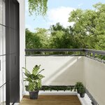 vidaXL Écran de balcon crème 75x800 cm 100  polyester oxford