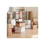 Pack and Move - Lot 20 cartons stockage - 40 x 30 x 30 cm - Poignées renforcées - 1 marqueur offert