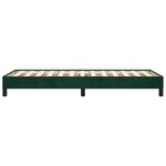 vidaXL Cadre de lit sans matelas vert foncé 100x200 cm velours