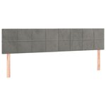 vidaXL Sommier à lattes de lit et matelas Gris clair 180x200cm Velours
