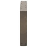 vidaXL Pieds de table basse en U 2 pièces Acier naturel 60 x (30-31) cm Acier