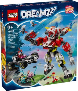 LEGO Dreamzzz - Set Robot-Tigre de Cooper et Bolide de Zero - 71497 pour Enfants