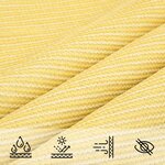 vidaXL Voile d'ombrage 160 g/m² Beige 2 5x3 5 m PEHD