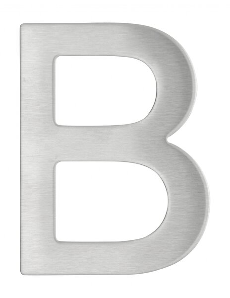 THIRARD - Lettre B inox H.76mm adhésif - THIRARD