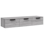 vidaXL Armoire murale Sonoma gris 102x30x20 cm Bois d'ingénierie