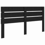 vidaXL Tête de lit Chêne noir 200 cm Bois d'ingénierie
