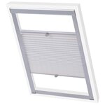 vidaXL Store plissé Blanc P06/406