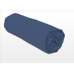 Drap housse - 180 x 200 + 30 cm -Bleu