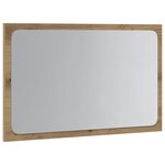 vidaXL Miroir de salle de bain avec lumière LED chêne artisanal