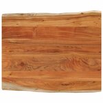 vidaXL Dessus de table 90x80x3 8 cm rectangulaire bois massif d'acacia
