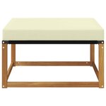 vidaXL Pouf d'Extérieur Bois d'Acacia Massif Naturel