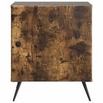 vidaXL Cabinet de chevet 2 pc Chêne fumé 43 x 34 5 x 50 cm