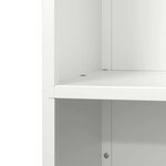 vidaXL Portant de bois chauffage blanc 40x30x80 cm