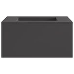 Brûleur de feu vidaXL Carré Noir 60x60x30 cm Acier