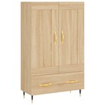 vidaXL Buffet haut chêne sonoma 69 5x31x115 cm bois d'ingénierie
