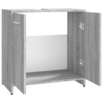 vidaXL Armoire de bain Sonoma gris 60x33x60 cm Bois d'ingénierie