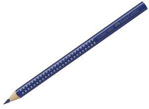 Crayons de couleur JUMBO GRIP, bleu helio FABER-CASTELL