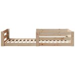 vidaXL Cadre de lit sans matelas 100x200 cm bois massif de pin