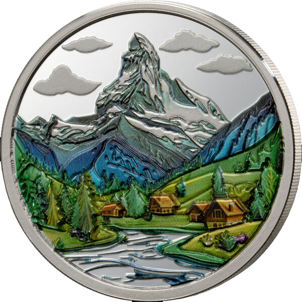 Pièce de monnaie en Argent 500 Francs g 15.57 (1/2 oz) Millésime 2026 Impressions of Earth ALPINE