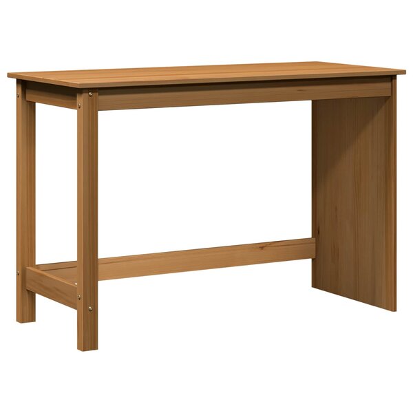 vidaXL Bureau Marron miel 112 x 50 x 75 cm Bois de Pin Massif