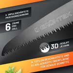 GRÜNTEK Scie d'élagage pliante ZANDER 410 mm