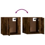 vidaXL Ensemble de meubles TV 7 Pièces Chêne fumé Bois d'ingénierie