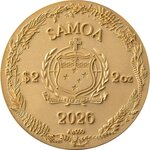 Pièce de monnaie en Argent 2 Dollars g 62.2 (2 oz) Millésime 2026 Amber Mirage DRAGONFLY