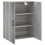 vidaXL Armoire murale sonoma gris 69 5x34x90 cm