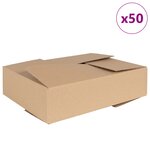 vidaXL Boîte Pliable 50 Pièces 40x30x10 cm Carton